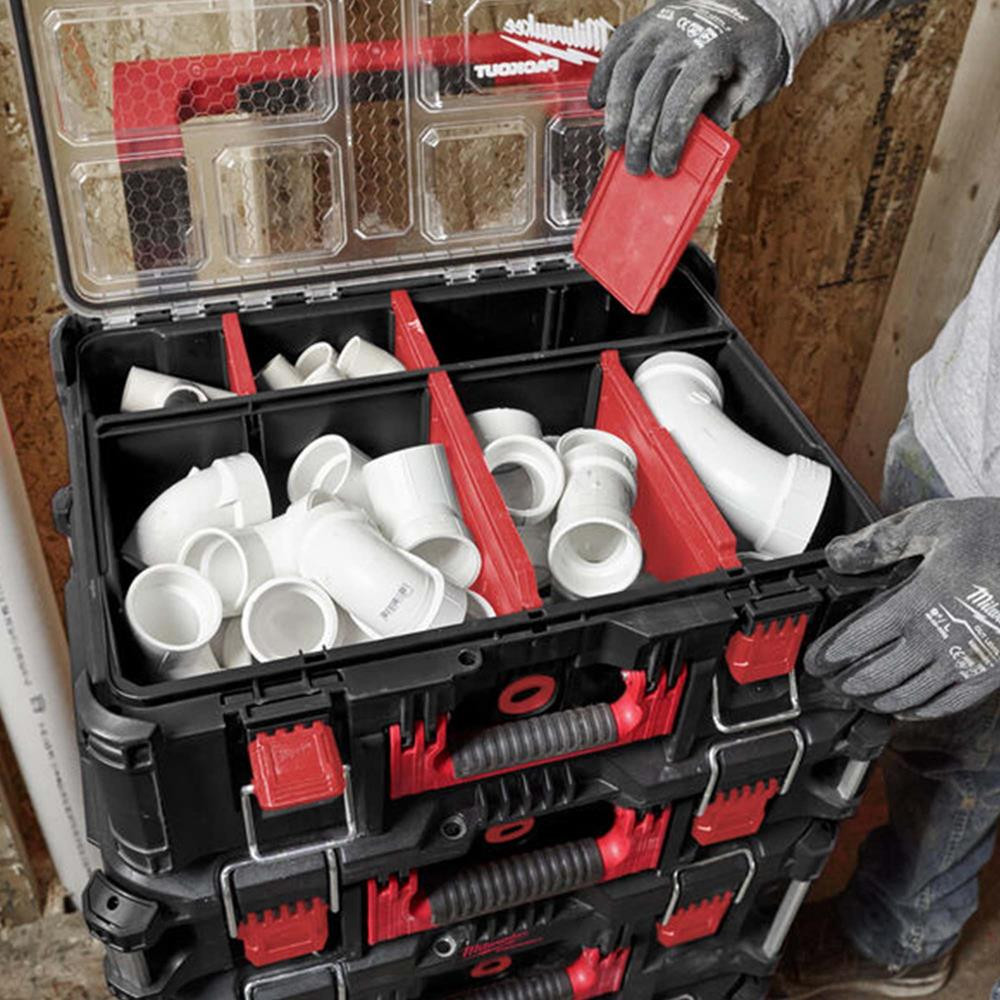 SADA PRŮMYSLOVÝCH HLAVIC MILWAUKEE 1/2 V ORGANIZÉRU PACKOUT 4932480943