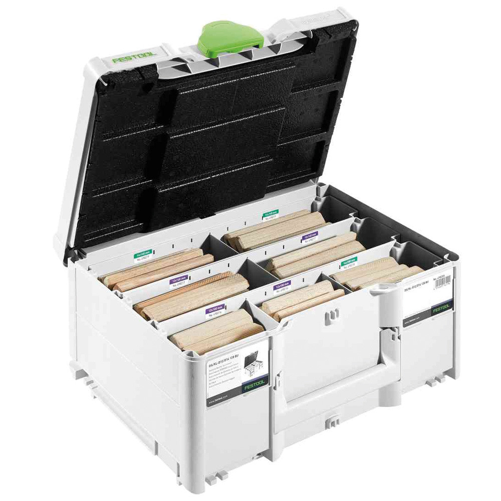Festool 576792 DOMINO XL DS/XL D12/D14 128 BU Beech DOMINO Set in