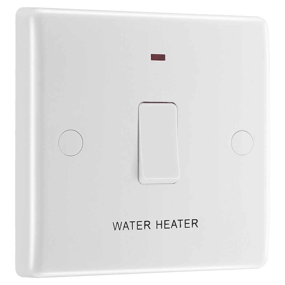 BG Electrical 800 Series 20A 1-Gang DP Water Heater Switch with LED ...