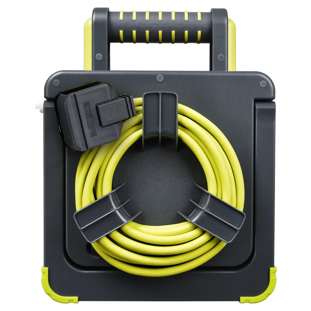 Masterplug 240V 5M Pro XT 4-Socket 13A Extension Reel Work Light ...