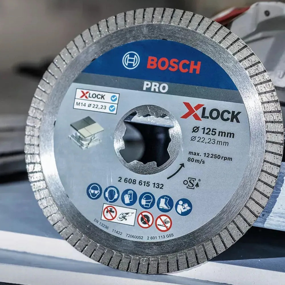 Bosch PRO 125mm x 22.23mm / X-LOCK Ceramic Diamond Cutting Disc - ITS