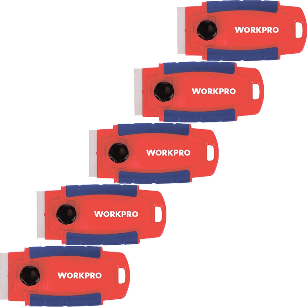 WORKPRO WP219003 Razor Blade Scraper - Pack of 5 - ITS