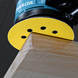 Vaunt Sanding Discs Yellow Oxide Hook & Loop 125mm 240 Grit - Pack of 10 image A