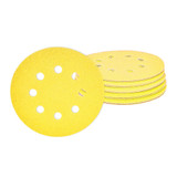 Vaunt Sanding Discs Yellow Oxide Hook & Loop 125mm Assorted Grits - Pack of 10 image