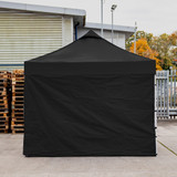 Vaunt 3m x 1.9m Plain Gazebo Side Panel - Black image C