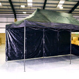 Vaunt 6m x 1.9m Plain Gazebo Side Panel - Black
