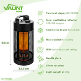 Vaunt Home Electric 56cm Oscillating Patio Heater 240V image 3
