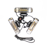 Vaunt Home Electric 3 Lamp Parasol Patio Heater - Black 240v image 1