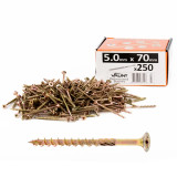 Vaunt 5.0mm x 70mm Multi-Purpose Wood Screws - Box of 250 image