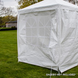 Vaunt Home 2m White Gazebo Window Side Panel image 1