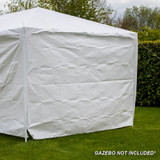 Vaunt Home 3m White Gazebo Full Side Panel image 1