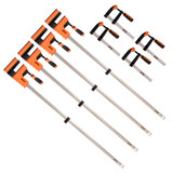 Vaunt 1000mm Sliding Body Bar & 200mm Cast Iron Screw Clamp - 8 Piece Kit image