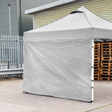 Vaunt X 3m x 1.9m Plain Gazebo Side Panel - White image B