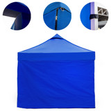 Vaunt X 3m x 1.9m Plain Gazebo Side Panel - Blue image