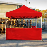 Vaunt X 3m x 1m Plain Gazebo Half Side Panel - Red image C