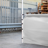 Vaunt 3m x 1m Plain Gazebo Half Side Panel - White image B