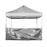 Vaunt 3m x 1m Plain Gazebo Half Side Panel - White image