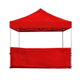 Vaunt 3m x 1m Plain Gazebo Half Side Panel - Red image