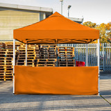 Vaunt 3m x 1m Plain Gazebo Half Side Panel - Orange image C