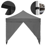 Vaunt 3m x 1.9m Single Door Gazebo Side Panel - Grey image