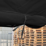 Vaunt X 4.5m x 1.9m Window Gazebo Side Panel - Black image D
