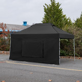 Vaunt X 4.5m x 1.9m Window Gazebo Side Panel - Black image C