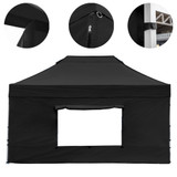 Vaunt X 4.5m x 1.9m Window Gazebo Side Panel - Black image