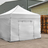 Vaunt 3m x 1.9m Double Door Gazebo Side Panel - White image B
