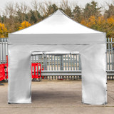 Vaunt 3m x 1.9m Double Door Gazebo Side Panel - White image C