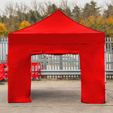 Vaunt 3m x 1.9m Double Door Gazebo Side Panel - Red image C