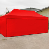 Vaunt X 6m x 1.9m Plain Gazebo Side Panel - Red image B