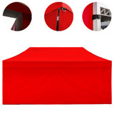 Vaunt X 6m x 1.9m Plain Gazebo Side Panel - Red image