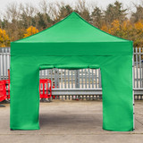 Vaunt 3m x 1.9m Double Door Gazebo Side Panel - Green image C