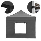 Vaunt 3m x 1.9m Window Gazebo Side Panel - Grey image