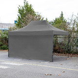 Vaunt X 4.5m x 1.9m Plain Gazebo Side Panel - Grey image B