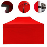 Vaunt X 4.5m x 1.9m Plain Gazebo Side Panel - Red image