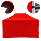 Vaunt 4.5m x 1.9m Plain Gazebo Side Panel - Red image