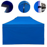 Vaunt X 4.5m x 1.9m Plain Gazebo Side Panel - Blue image