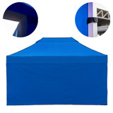Vaunt 4.5m x 1.9m Plain Gazebo Side Panel - Blue image