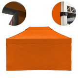Vaunt 4.5m x 1.9m Plain Gazebo Side Panel - Orange image