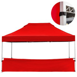 Vaunt X 4.5m x 1m Plain Gazebo Half Side Panel - Red image