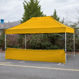 Vaunt 4.5m x 1m Plain Gazebo Half Side Panel - Yellow image C