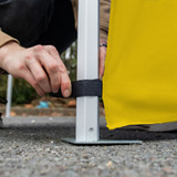 Vaunt X 4.5m x 1m Plain Gazebo Half Side Panel - Yellow image D