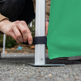 Vaunt X 4.5m x 1m Plain Gazebo Half Side Panel - Green image D