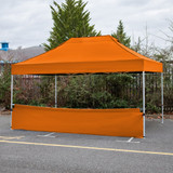Vaunt 4.5m x 1m Plain Gazebo Half Side Panel - Orange image C