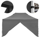 Vaunt 4.5m x 1.9m Single Door Gazebo Side Panel - Grey image