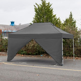 Vaunt X 4.5m x 1.9m Single Door Gazebo Side Panel - Grey image B