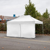 Vaunt 4.5m x 1.9m Single Door Gazebo Side Panel - White image C