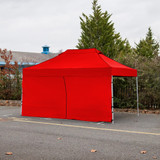 Vaunt 4.5m x 1.9m Single Door Gazebo Side Panel - Red image C