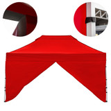 Vaunt 4.5m x 1.9m Single Door Gazebo Side Panel - Red image